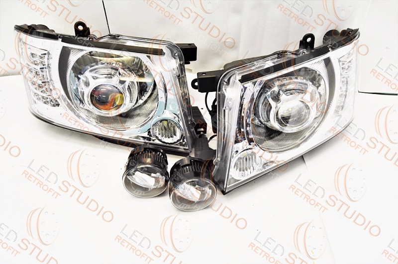 Светодиодные фары Nissan Patrol GR Y61 Bi Led
